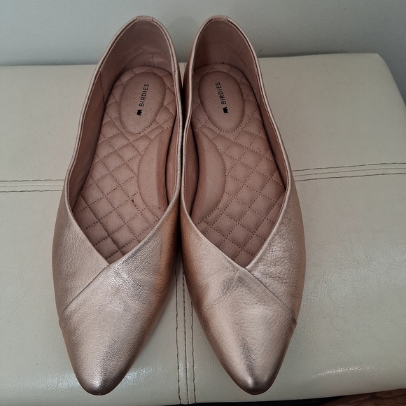 Birdies The Goldfinch Ballet Flats in Rose Gold Size 9 - Picture 2 of 12